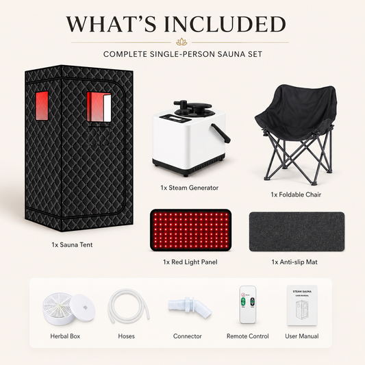 Portable 1 Person Red Light Therapy Sauna