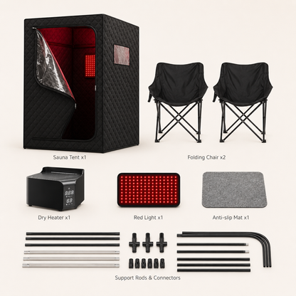 Portable 2 Person Red Light Sauna