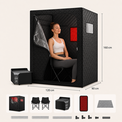 Portable 2 Person Red Light Sauna