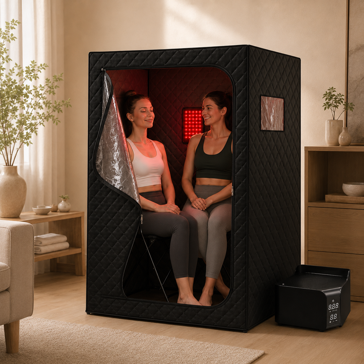 Portable 2 Person Red Light Sauna